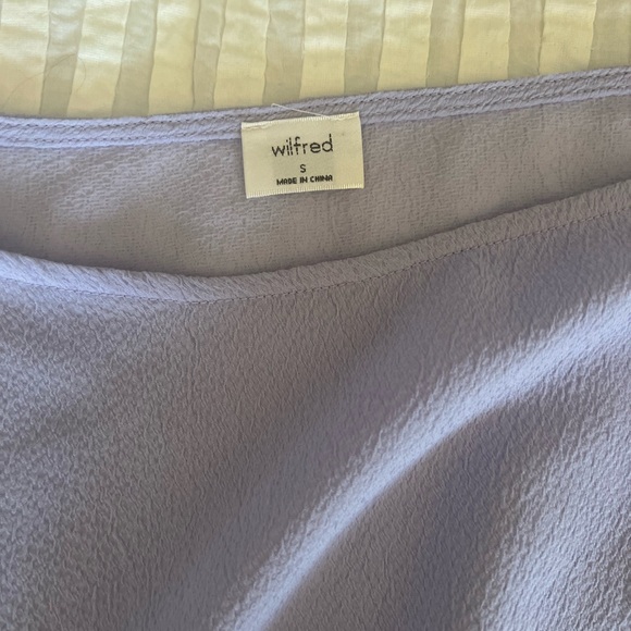 Babaton Aritzia Lilac Cropped Top sz S - Picture 2 of 2